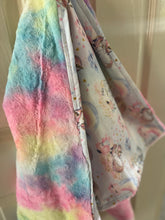 Load image into Gallery viewer, Blue Unicorn Minky Blanket