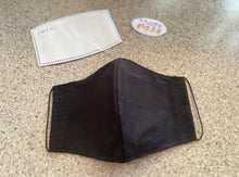 Load image into Gallery viewer, Plain Black Mask