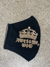 Load image into Gallery viewer, Hamilton (3 different styled) Gold & Black Mask