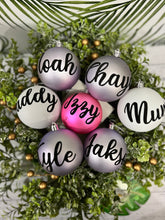 Load image into Gallery viewer, Personalised Christmas Baubles