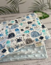 Load image into Gallery viewer, Under the Sea Minky Blanket