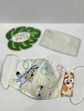 Load image into Gallery viewer, Bingo & Bluey - Streamers - Mask ✨LIMITED PRODUCT✨