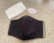 Load image into Gallery viewer, Plain Black Mask