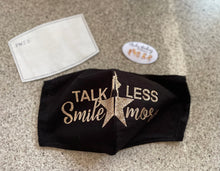 Load image into Gallery viewer, Hamilton (3 different styled) Gold & Black Mask