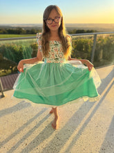 Load image into Gallery viewer, Christmas Styled Flutter Pinafore Dress - Teens
