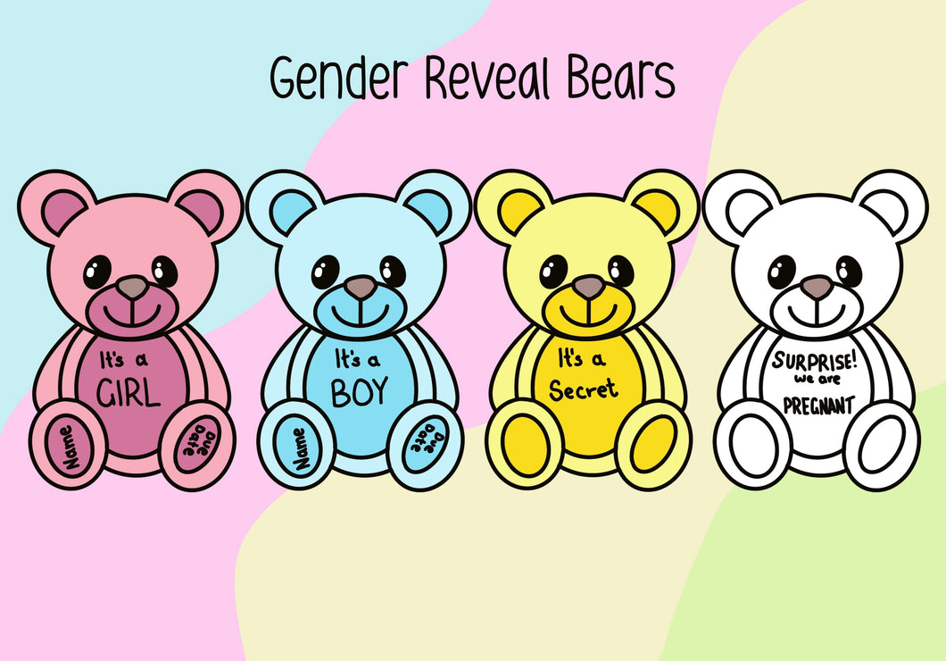 Gender Reveal Bear