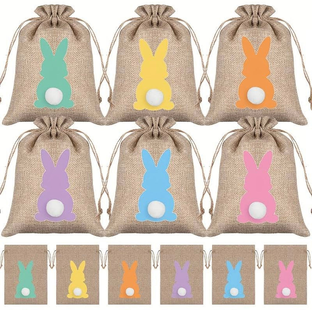 Easter Burlap Bag