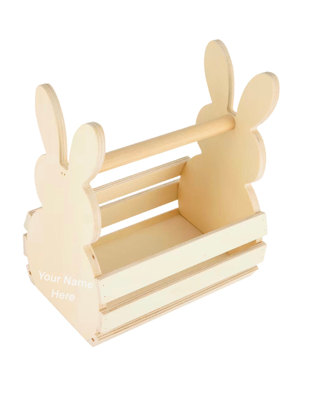 Wooden Bunny Basket