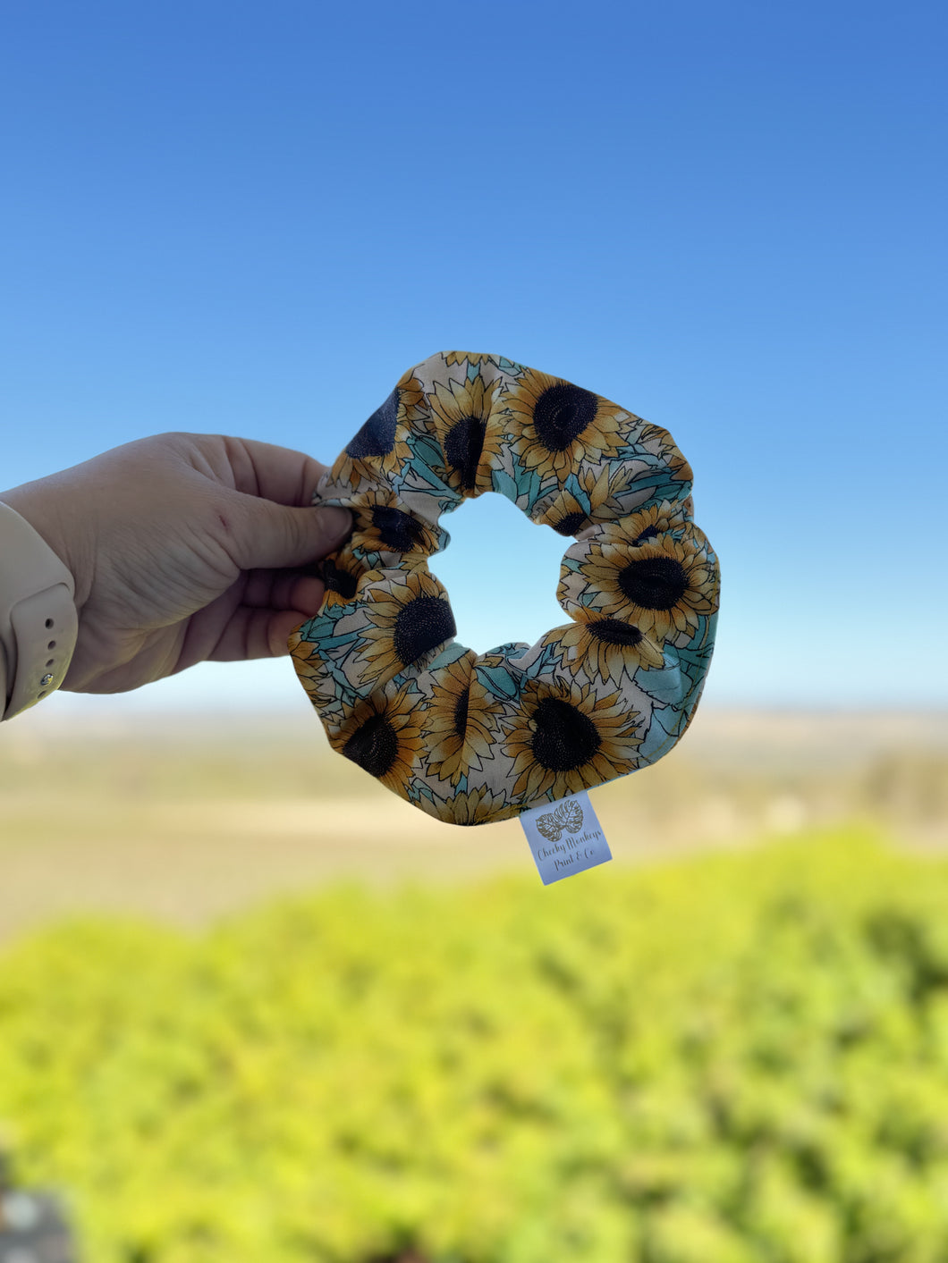 Sunflower Scrunchie