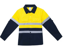 Load image into Gallery viewer, Kids Tradie Hi-Vis Work Shirts
