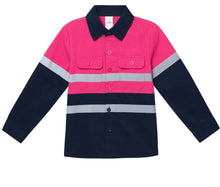 Load image into Gallery viewer, Kids Tradie Hi-Vis Work Shirts
