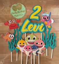 Load image into Gallery viewer, Baby Shark Cake Topper Set
