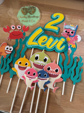 Load image into Gallery viewer, Baby Shark Cake Topper Set
