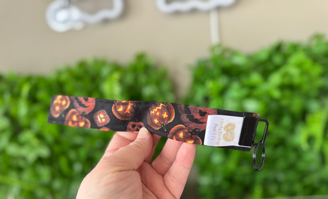 Spooky Pumpkins Wristlet