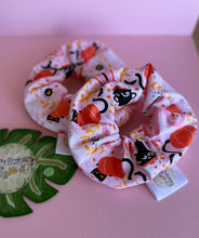 Load image into Gallery viewer, Pink Spooky Cats Scrunchie
