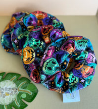 Load image into Gallery viewer, Rainbow Pumpkins Scrunchie
