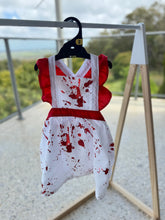 Load image into Gallery viewer, Halloween Styled Flutter Pinafore Dress
