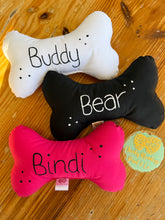 Load image into Gallery viewer, Personalised Dog Bone Plushie
