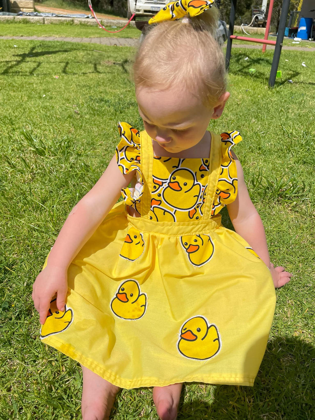Flutter Pinafore Dress