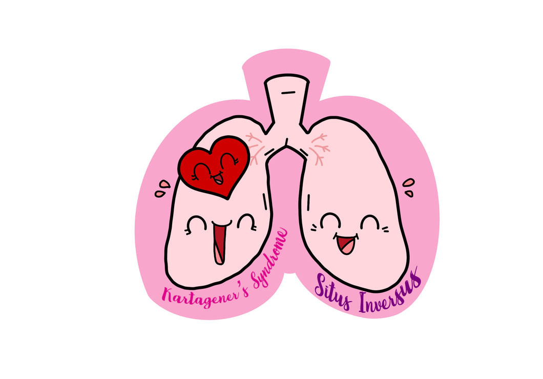 Kartagener's Syndrome & Situs Inverses Awareness Sticker