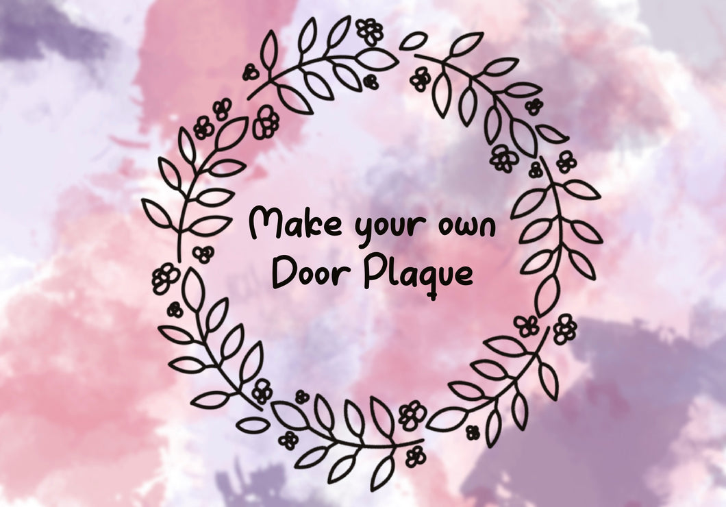 Door Plaque - Choose a Theme