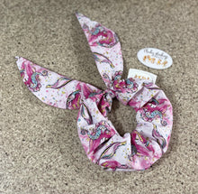 Load image into Gallery viewer, Mermaid - Pink - Bow Scrunchie
