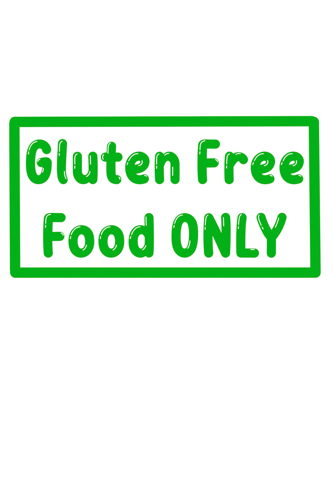 Gluten Free Stickers - Green