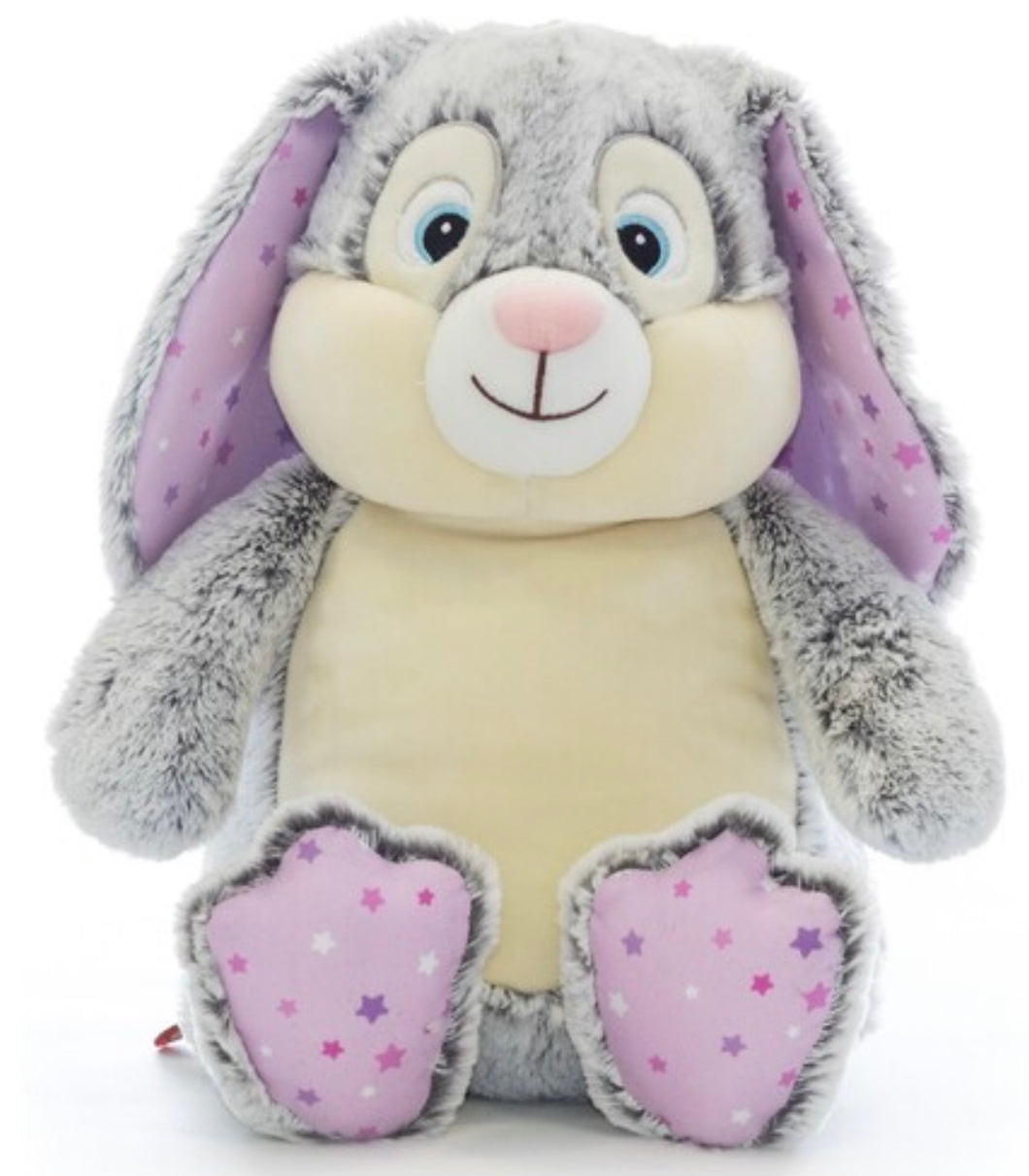 Bunny Grey - Pink Star Cubby