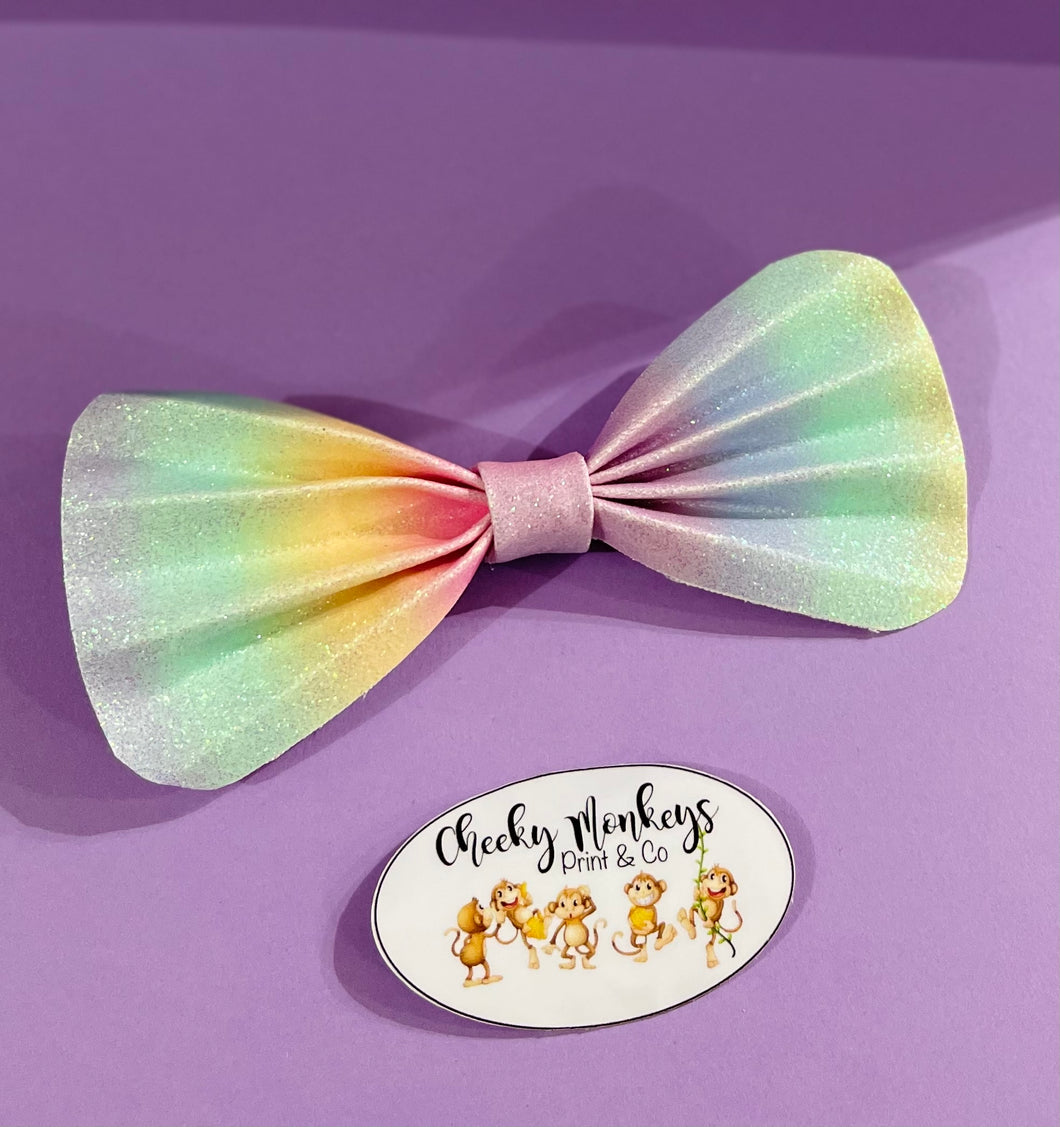 Unicorn Dust Bow Hair Clip