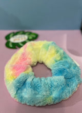 Load image into Gallery viewer, Rainbow Minky Scrunchie
