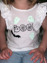 Load image into Gallery viewer, BOO! Girls Halloween Shirt
