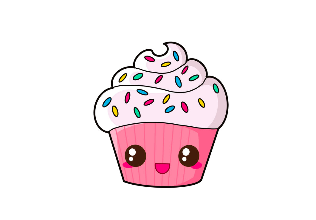 Cute Cupcake Sticker