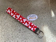 Load image into Gallery viewer, Red Hearts Wristlet
