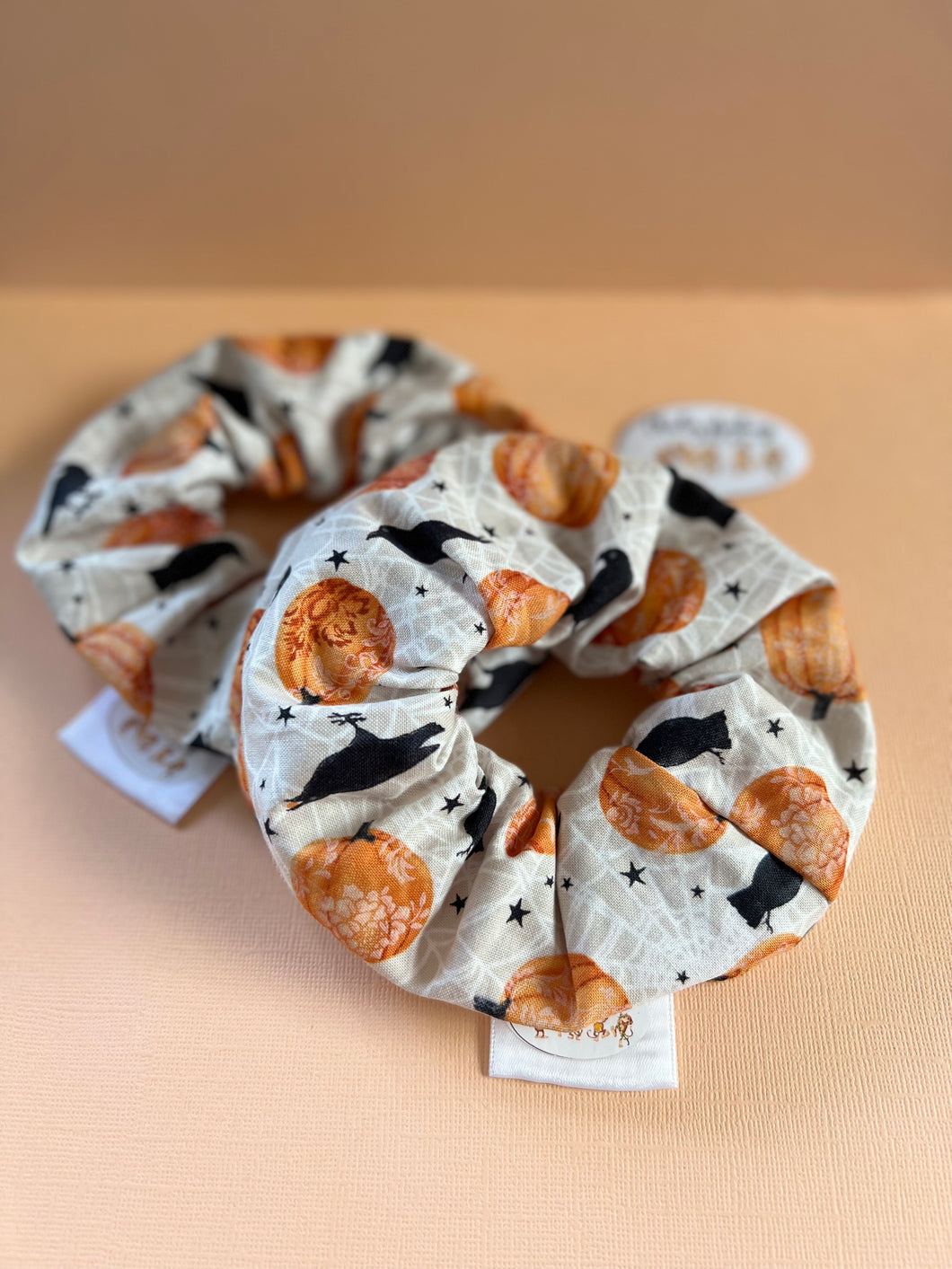 Pumpkin & Crows Scrunchie