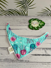 Load image into Gallery viewer, Jelly Fish Bandana Bib
