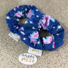 Load image into Gallery viewer, Unicorn - Blue -  Scrunchie
