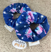 Load image into Gallery viewer, Unicorn - Blue -  Scrunchie
