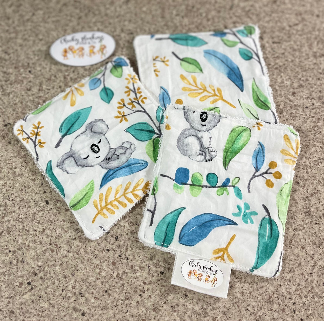 Baby Koala - White - Re-Useable Face Wipe