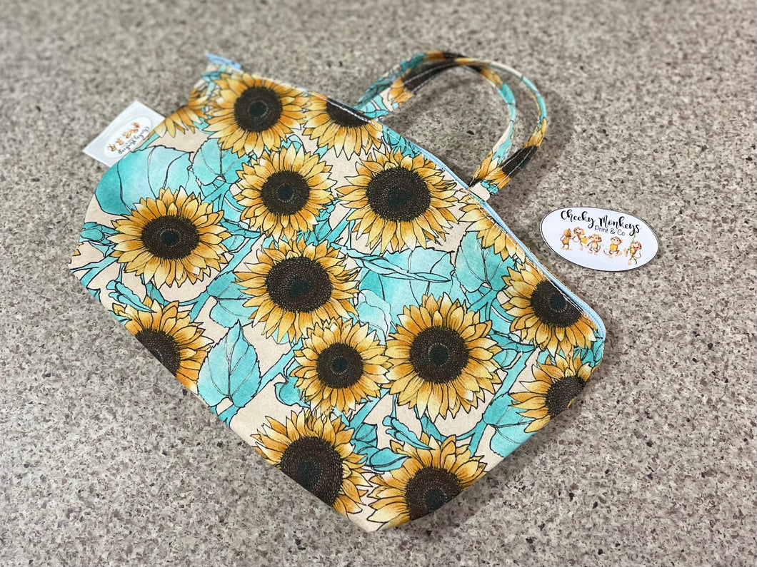 Sunflower Toiletries / Make Up Bag