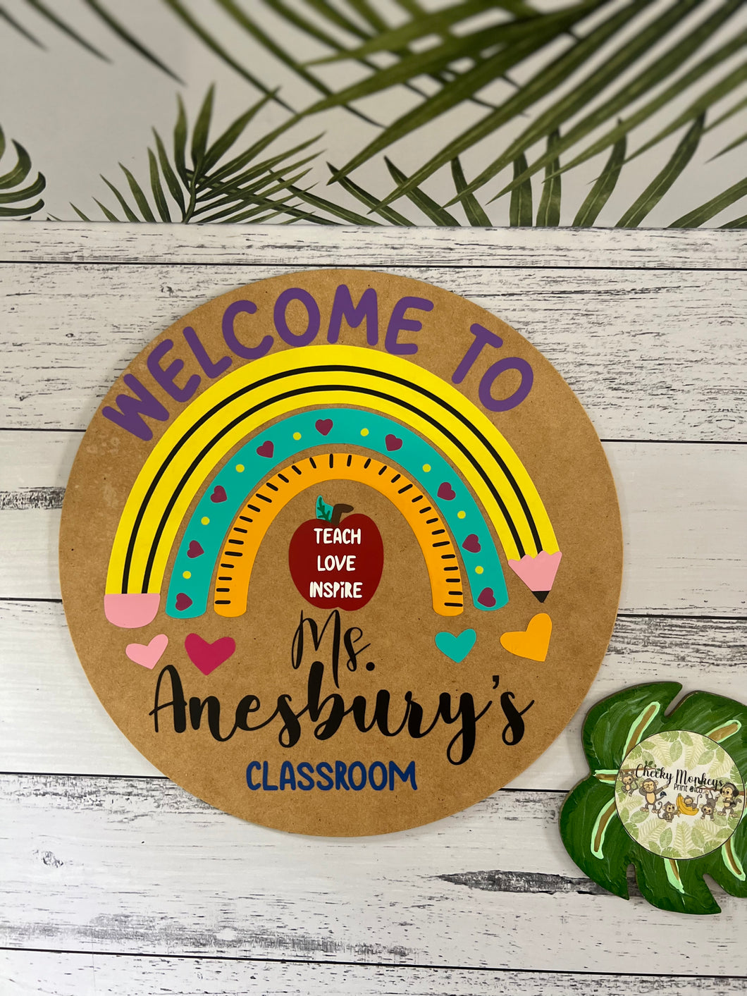 “Welcome to” Teacher Classroom Sign