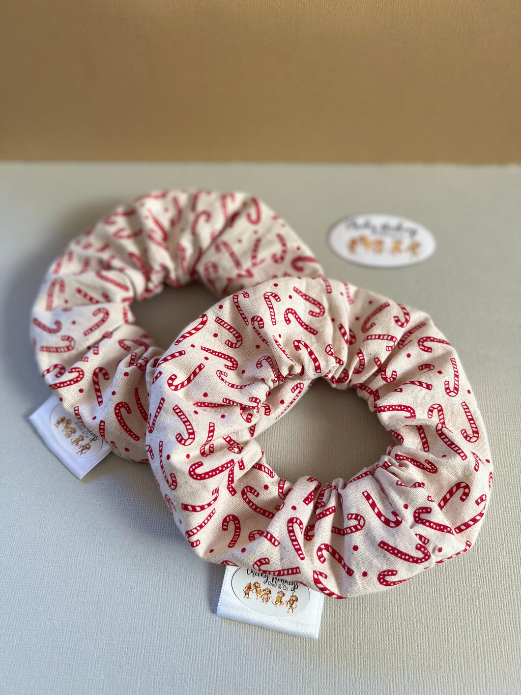 Candy Cane Scrunchie