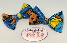 Load image into Gallery viewer, Cookie Monster Bow Clips - 2 Pack
