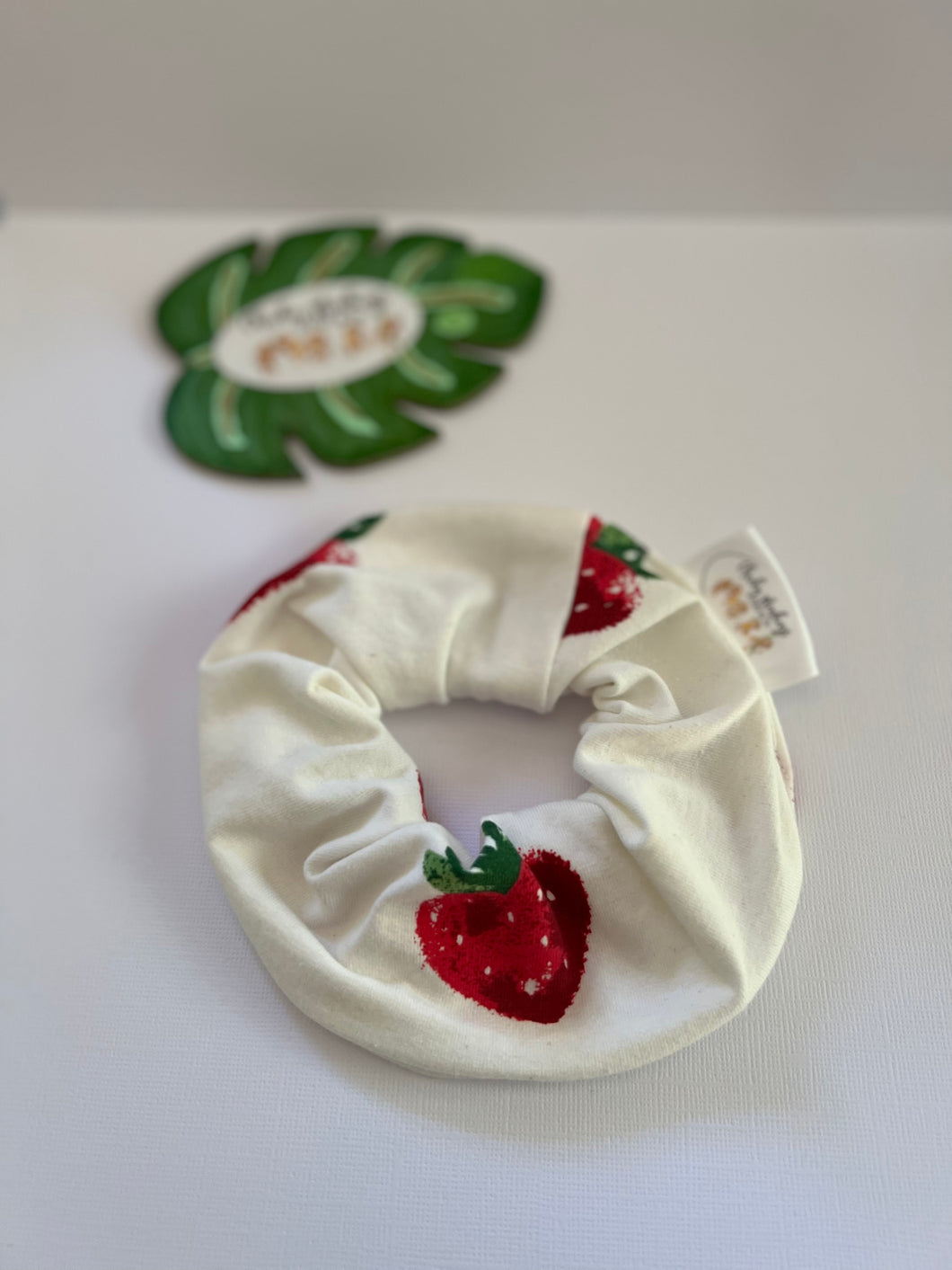 Strawberry Hearts Scrunchie