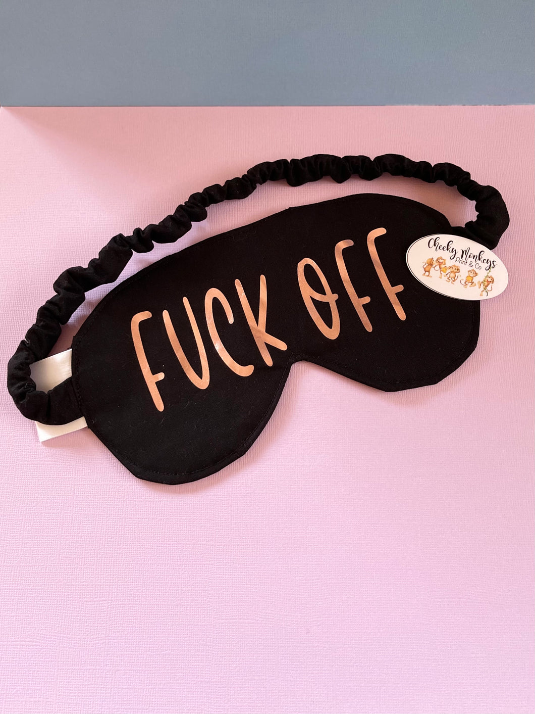 Fuck Off - Black - Eye Mask