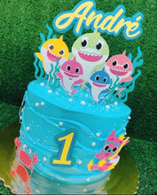 Load image into Gallery viewer, Baby Shark Cake Topper Set
