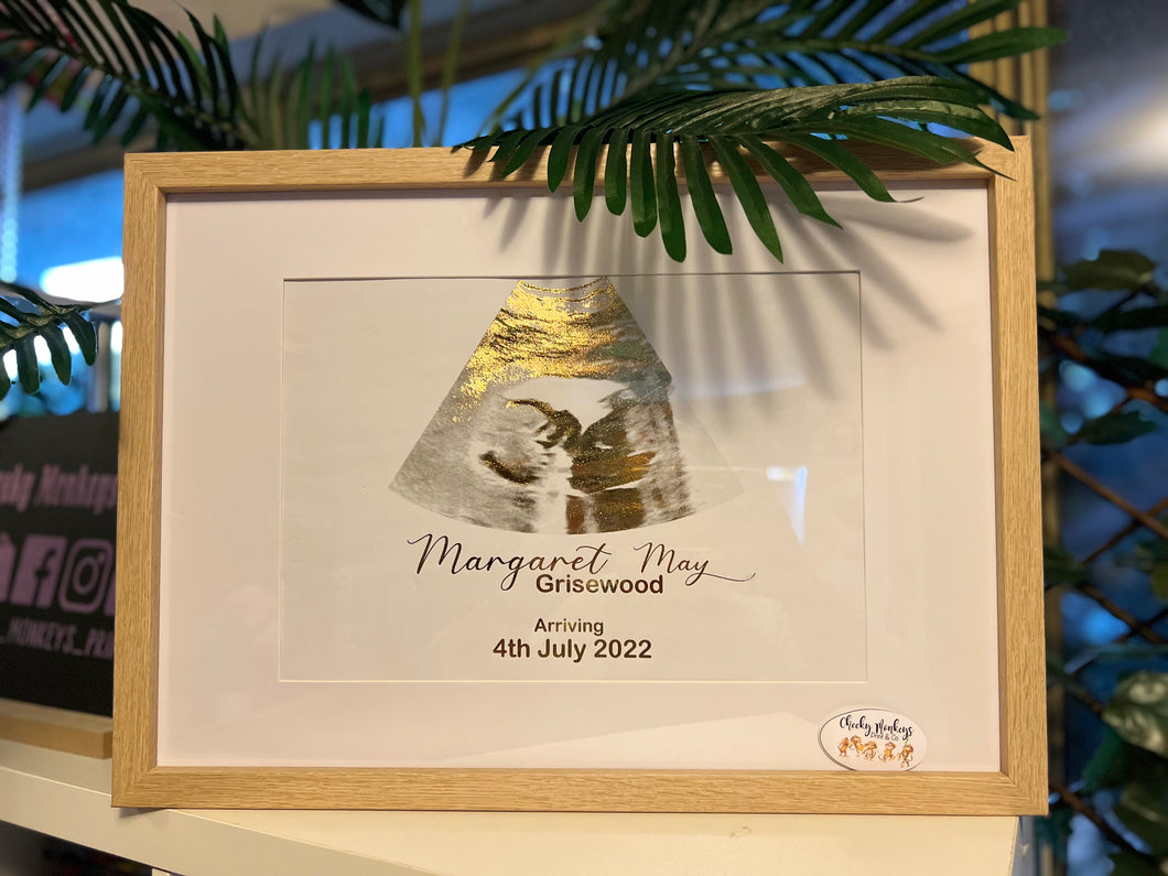 Ultrasound Keepsake in Frame