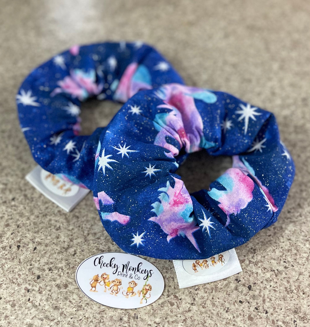 Unicorn - Blue -  Scrunchie