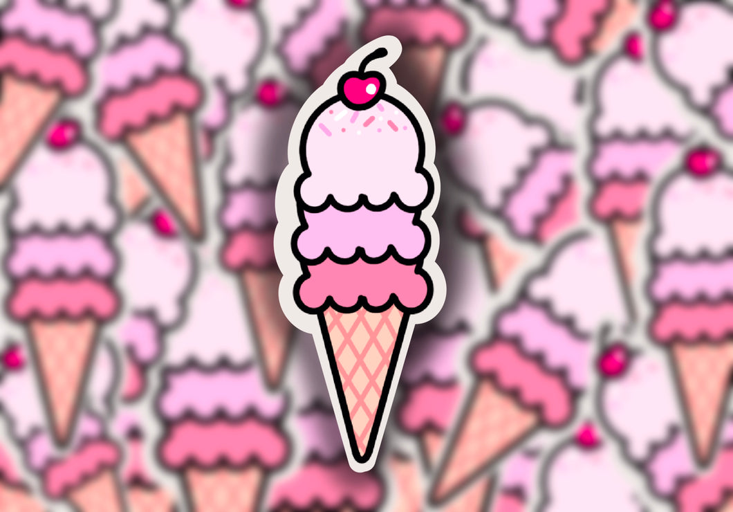 Cute Icecream Sticker