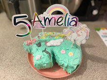 Load image into Gallery viewer, Unicorn Cake Topper Set
