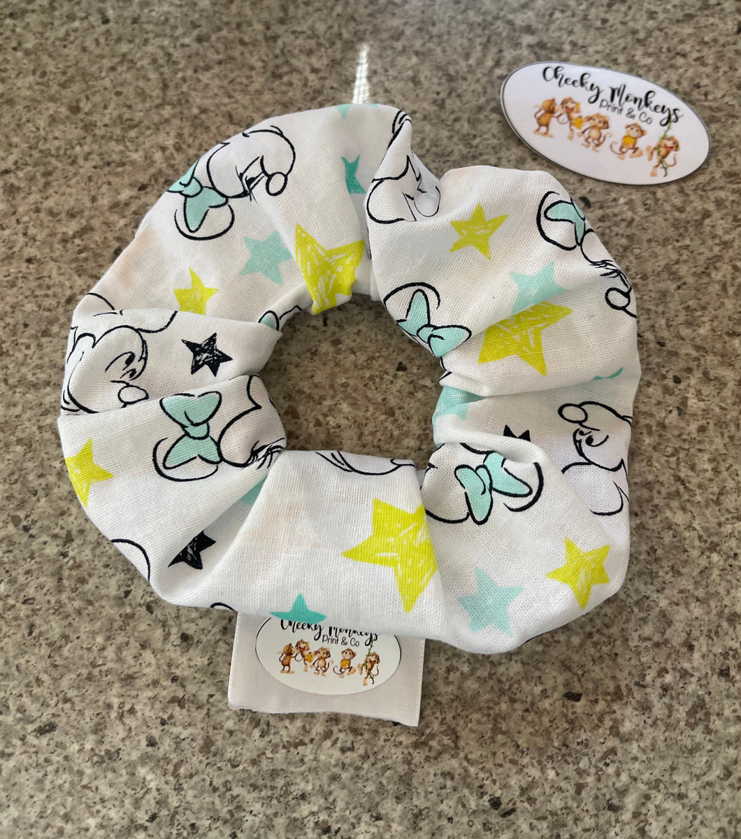 Mickey & Minnie Mouse Scrunchie